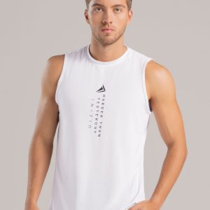 camisilla deportiva hombre dry fit blanca