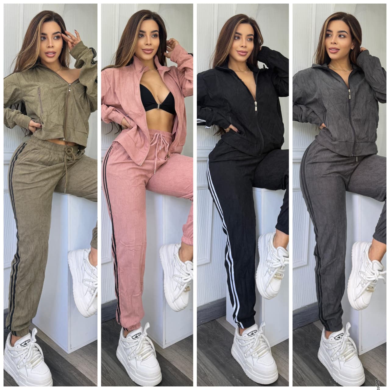 Conjunto Deportivo Dama Premium Corduroy | Chaqueta + Pantalón 1 conjunto deportivo dama premium corduroy